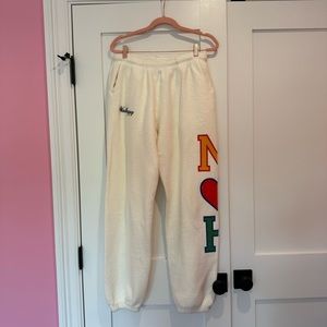RARE LIKE NEW L Madhappy Fuzzy White MH Sweatpants